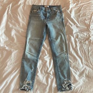 Agolde ripped skinny jeans